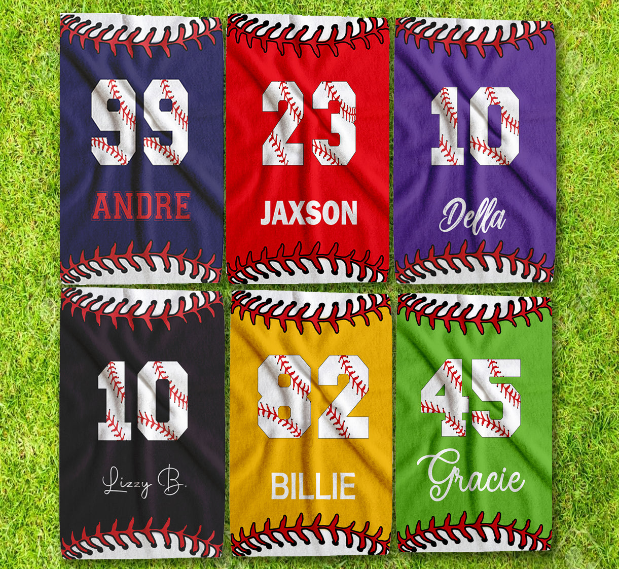 Personalized Baseball Sports Towel | Custom Name & Number Towel | Baseball Player Gift | Team Spirit Towel | Baseball Fan Gift | Game Day (16x25)
