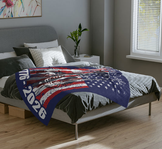 Optional Personalized American We Are the People Blanket | Patriotic American Throw | Labor Day | Veteran's Day | Americana Decor