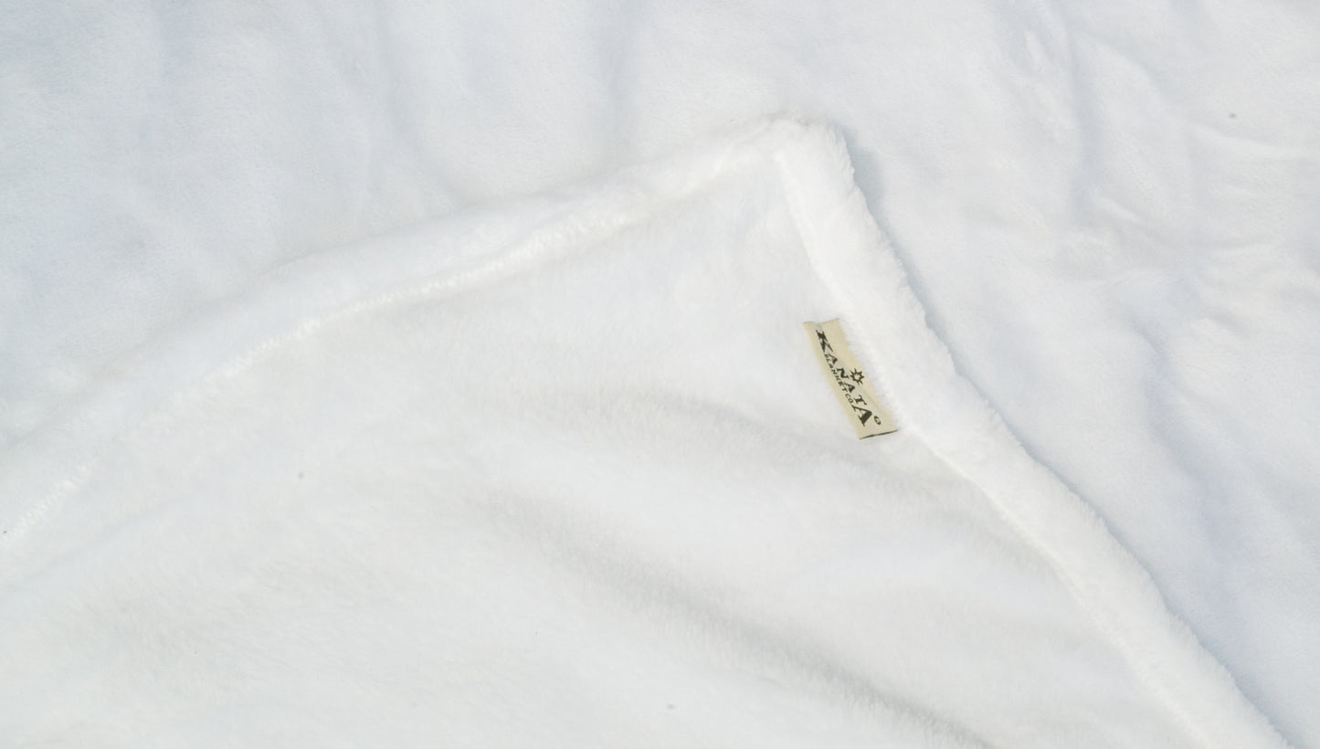 My Best Friend: A Pet Plush Throw- Blue (60” x 50”)