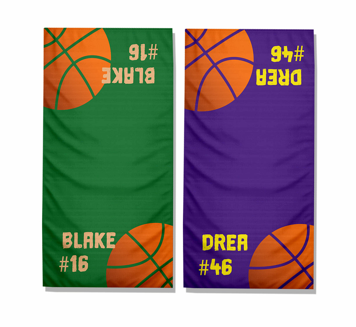 Personalized Basketball Player Cooling Sports Towel | Name and Number | Team Spirt | Athlete Gift | Game Fan Support | BBall Team Towel (16" x 32")