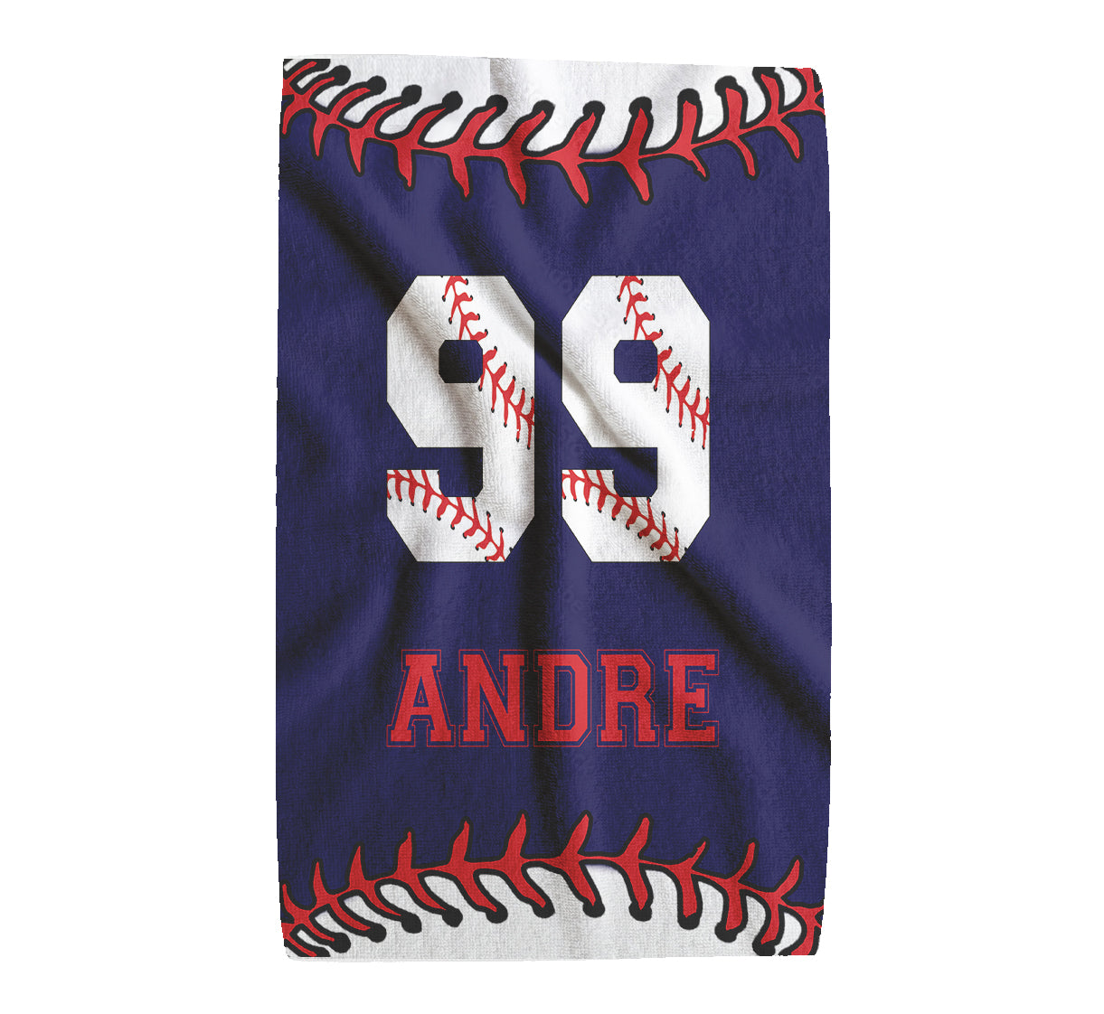 Personalized Baseball Sports Towel | Custom Name & Number Towel | Baseball Player Gift | Team Spirit Towel | Baseball Fan Gift | Game Day (16x25)