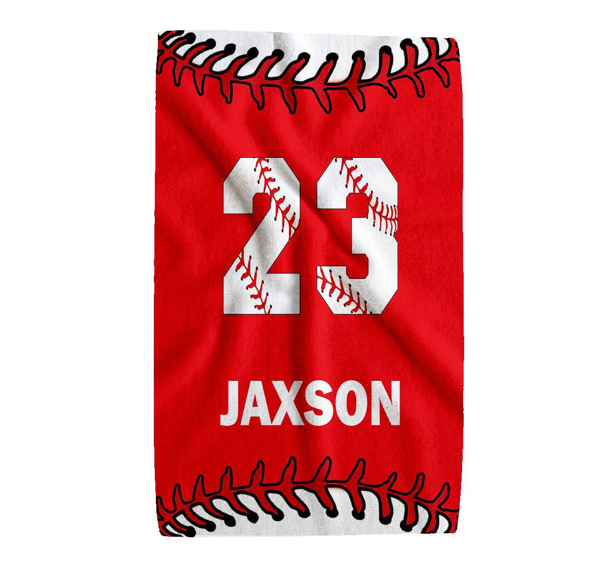 Personalized Baseball Sports Towel | Custom Name & Number Towel | Baseball Player Gift | Team Spirit Towel | Baseball Fan Gift | Game Day (16x25)