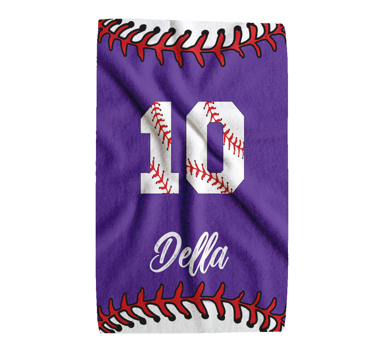 Personalized Baseball Sports Towel | Custom Name & Number Towel | Baseball Player Gift | Team Spirit Towel | Baseball Fan Gift | Game Day (16x25)