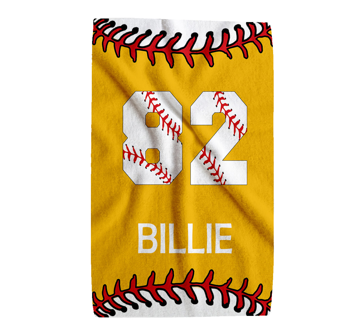 Personalized Baseball Sports Towel | Custom Name & Number Towel | Baseball Player Gift | Team Spirit Towel | Baseball Fan Gift | Game Day (16x25)