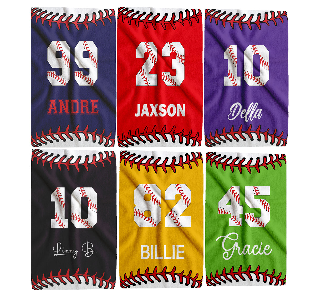 Personalized Baseball Sports Towel | Custom Name & Number Towel | Baseball Player Gift | Team Spirit Towel | Baseball Fan Gift | Game Day (16x25)