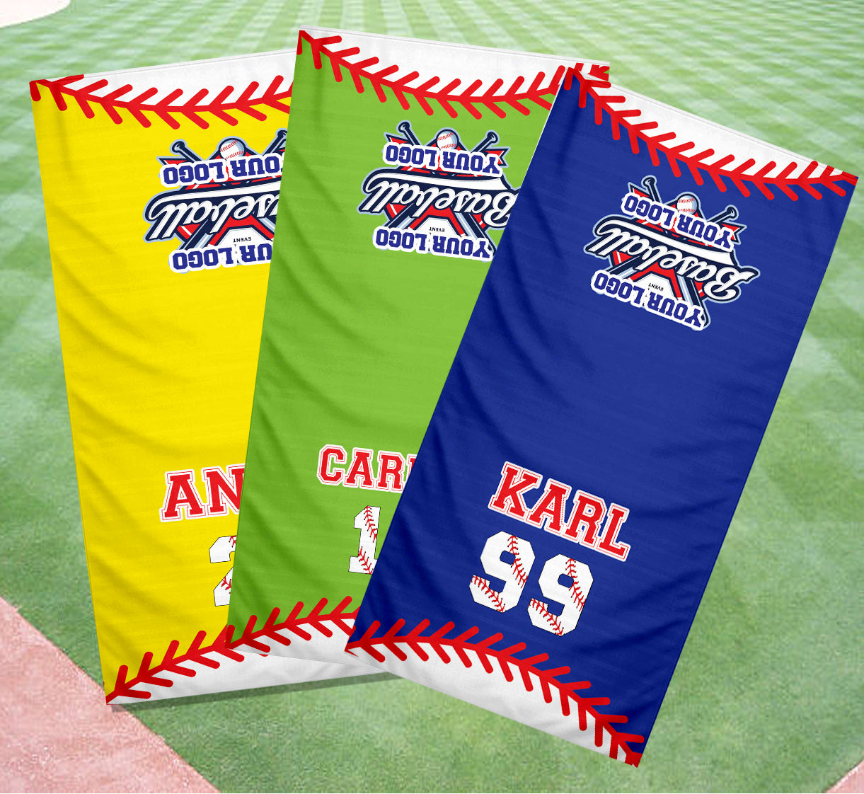 Personalized Baseball Player Cooling Sports Towel | Name and Number | Team Spirit | Athlete Gift | Game Fan Support | Dugout Towel (16" x 32")