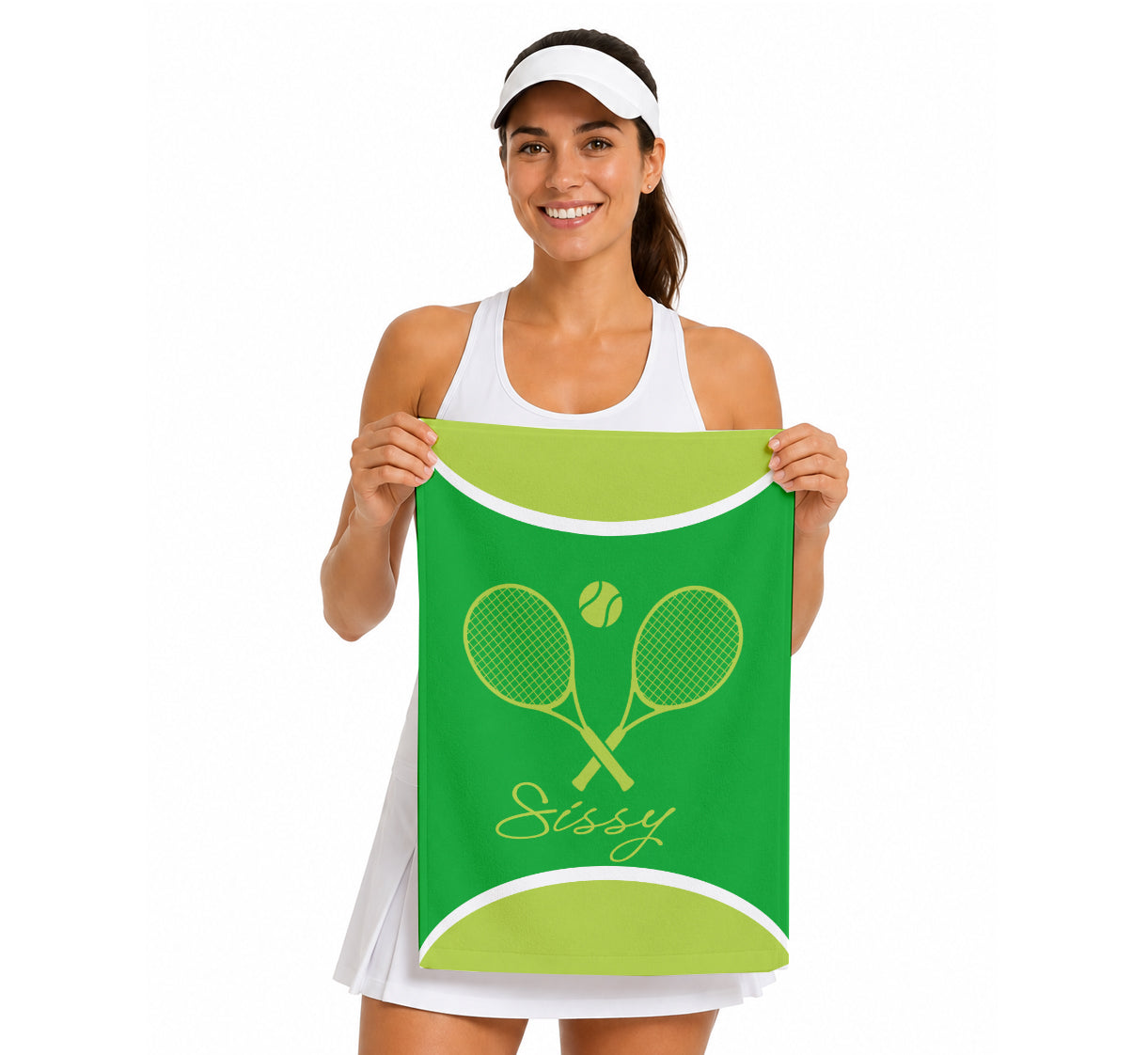 Personalized Tennis Towel | Custom Name Sports Towel | Tennis Player Gift | Tennis Team Gift | Tennis Coach Gift | Tennis Birthday Present (16x25)