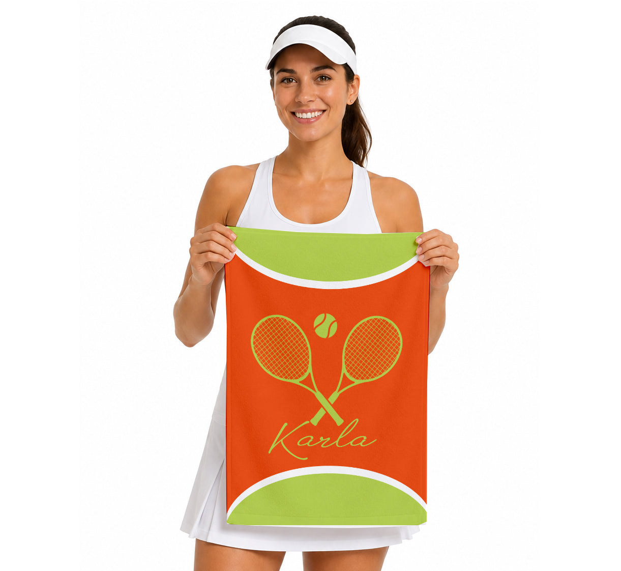 Personalized Tennis Towel | Custom Name Sports Towel | Tennis Player Gift | Tennis Team Gift | Tennis Coach Gift | Tennis Birthday Present (16x25)