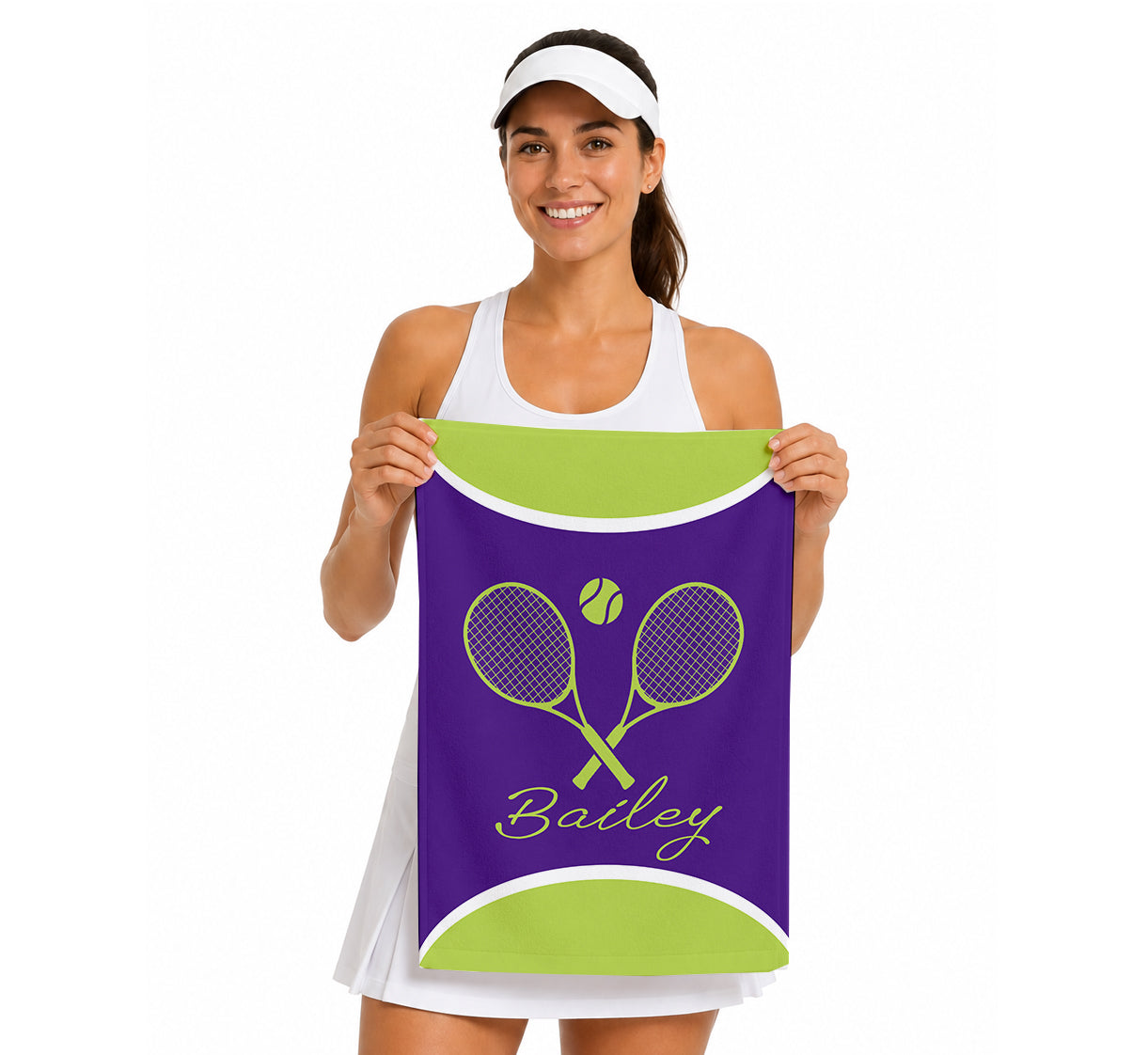 Personalized Tennis Towel | Custom Name Sports Towel | Tennis Player Gift | Tennis Team Gift | Tennis Coach Gift | Tennis Birthday Present (16x25)