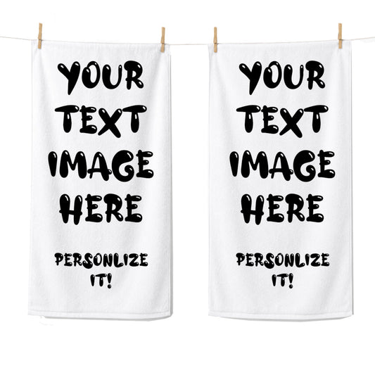 Personalized Beach Towel | Business Promotions | Company Giveaways | Personal Summer Vacation Keepsake | Brand Promotional Tool | Swim Team
