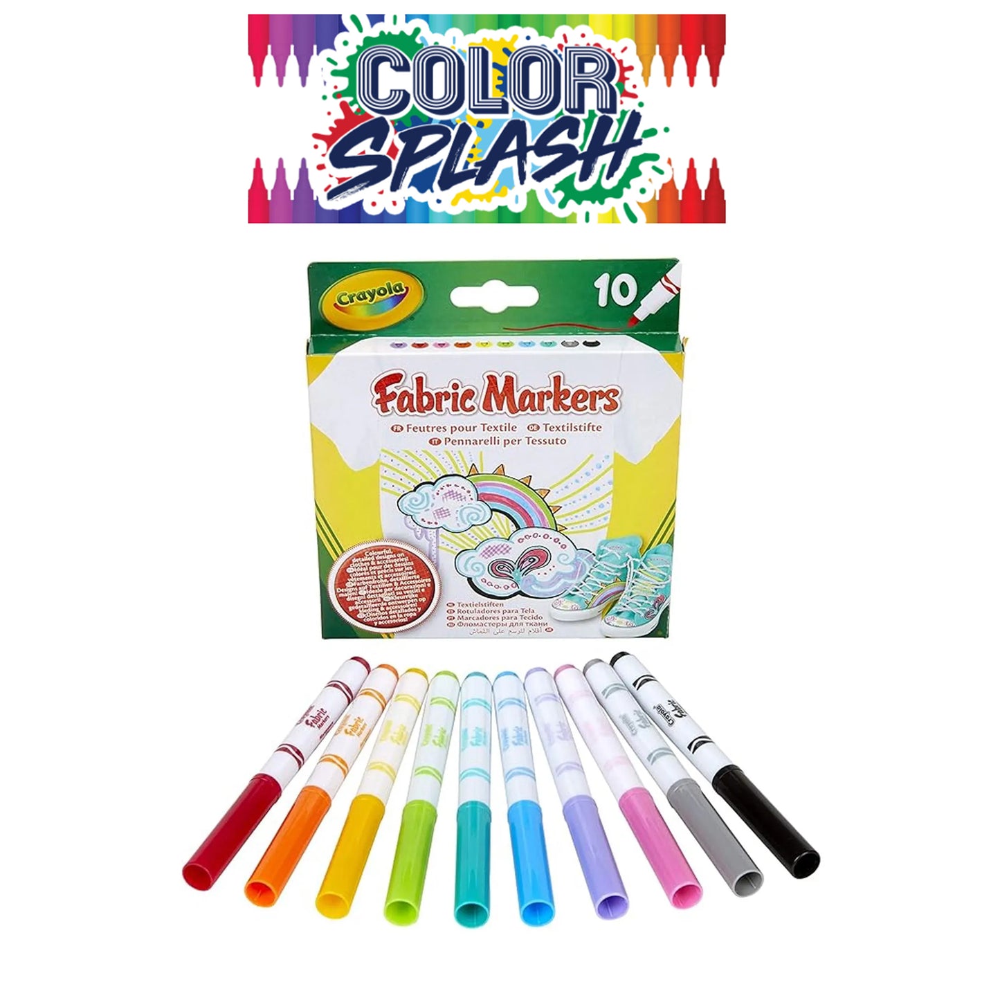 Personalized Coloring Doodle Coloring Beach Towel | Seashells Design with Name | Poolside Kids Crafts | Fabric Markers | Kids Beach Day