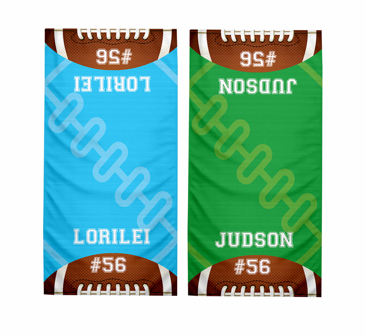Personalized Football Player Cooling Sports Towel | Name and Number | Team Spirit | Athlete Gift | Game Fan Support | Dugout Towel