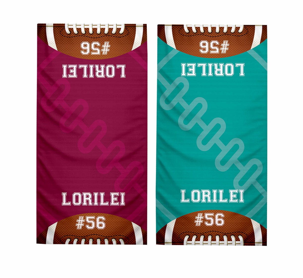 Personalized Football Player Cooling Sports Towel | Name and Number | Team Spirit | Athlete Gift | Game Fan Support | Dugout Towel
