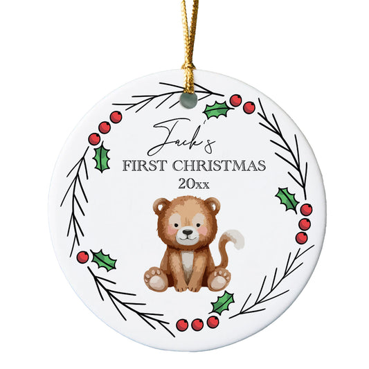 Fox Baby's First Christmas Ornament