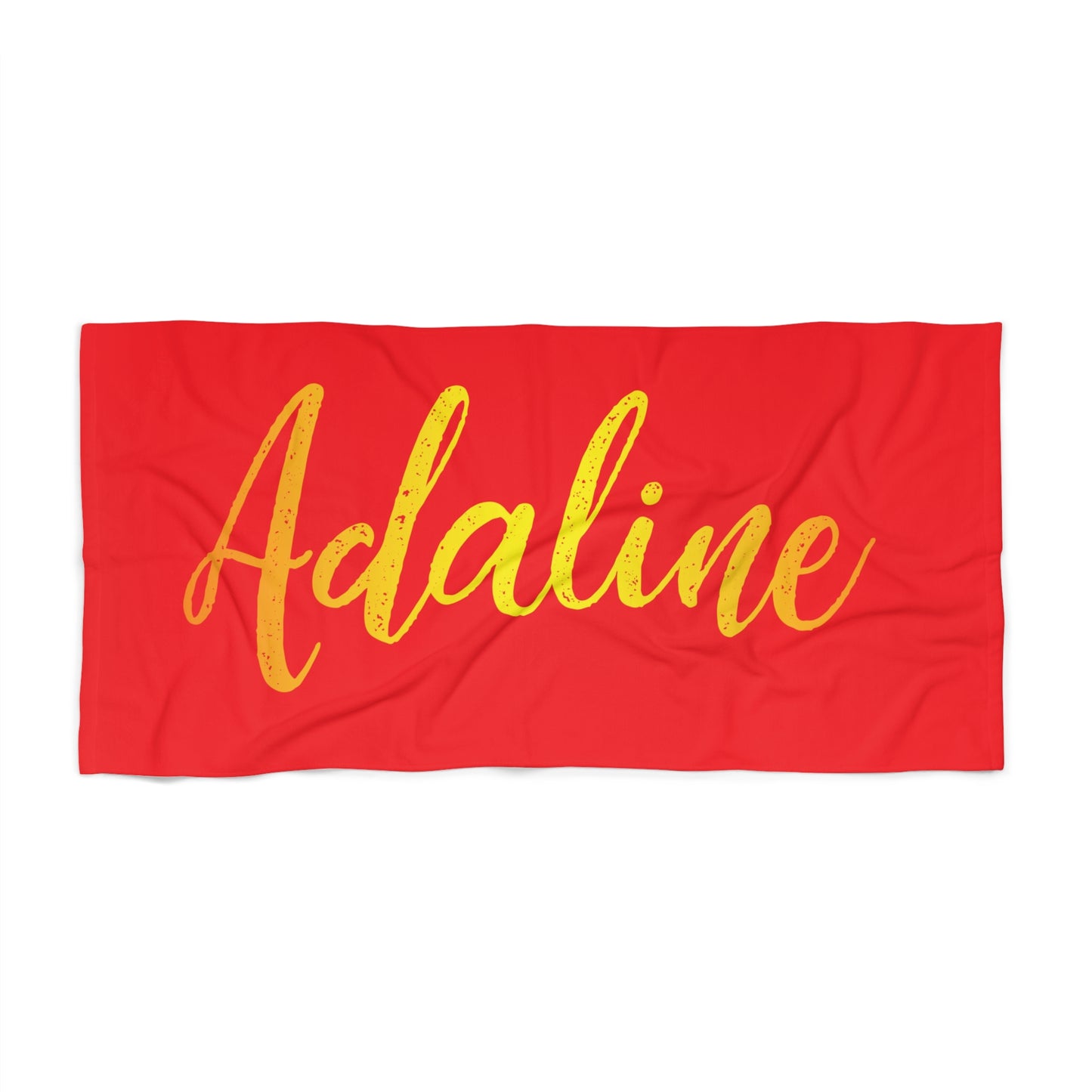 Personalized Solid Color Sun Kissed Name Feminine Beach Towels | Poolside Keepsake  | Girls Beach Day | Back to School Gift | Beachy Style