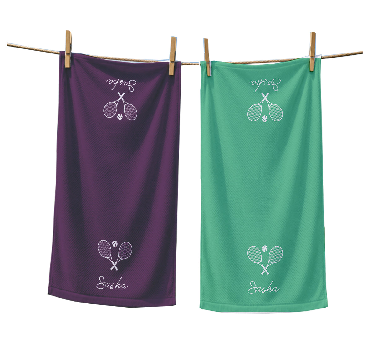 Personalized Tennis Cooling Towel | Custom Name Sports Towel | Tennis Player Gift | Tennis Team Gift | Tennis Coach Gift | Tennis Match Gift (16x32)