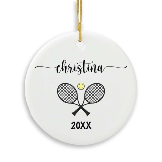 Tennis Christmas Ornament