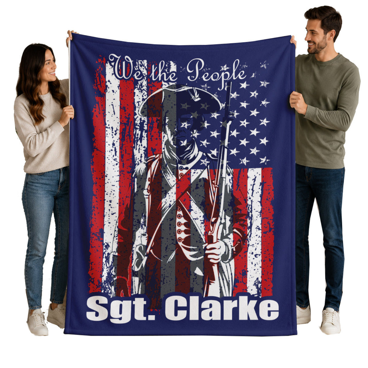 We The People Blanket | 1776-2026 America 250th Anniversary | Custom Name