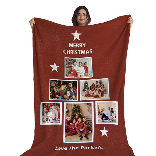 Christmas Tree Photo Blanket