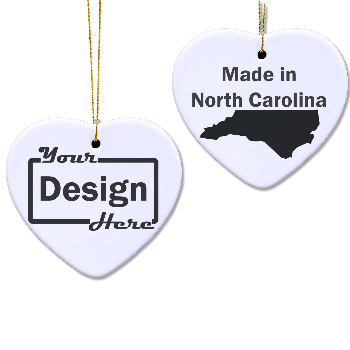 Blank Heart Ornament