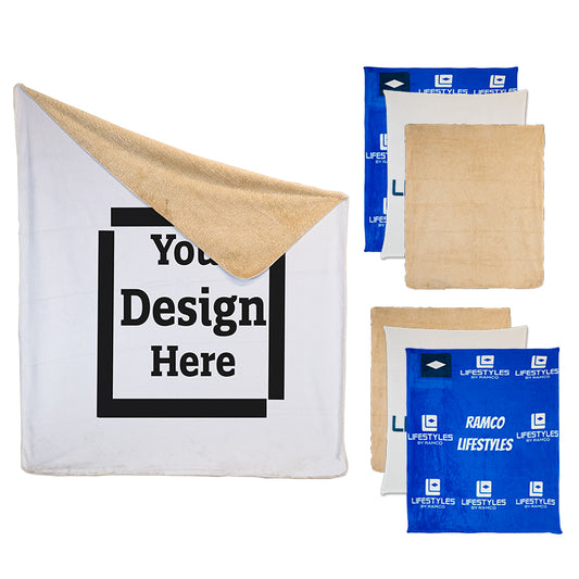 Custom Sherpa Throw Blanket