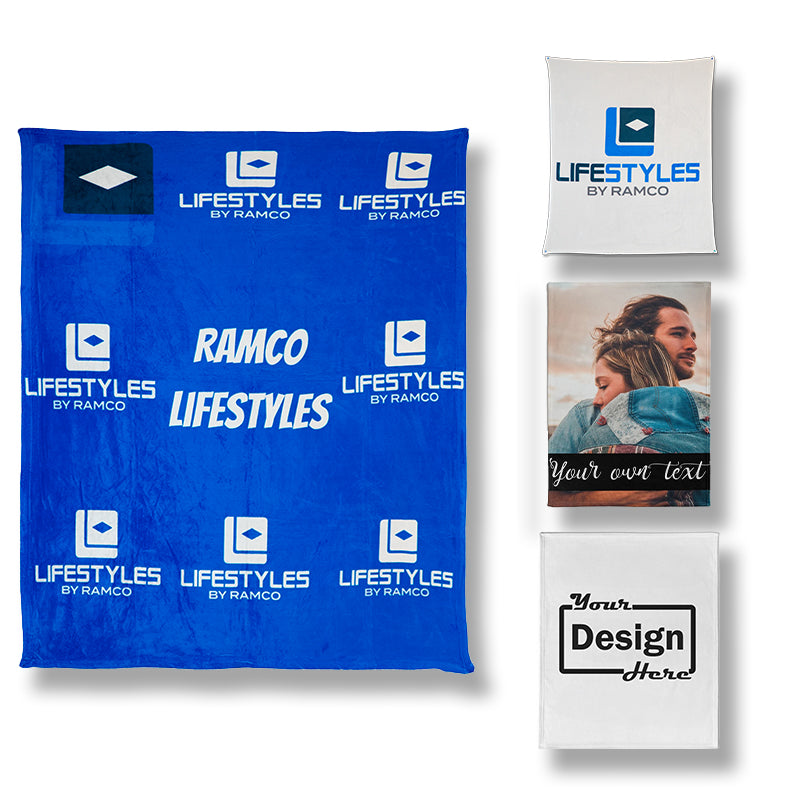 Custom Velveteen Plush Throw Blanket