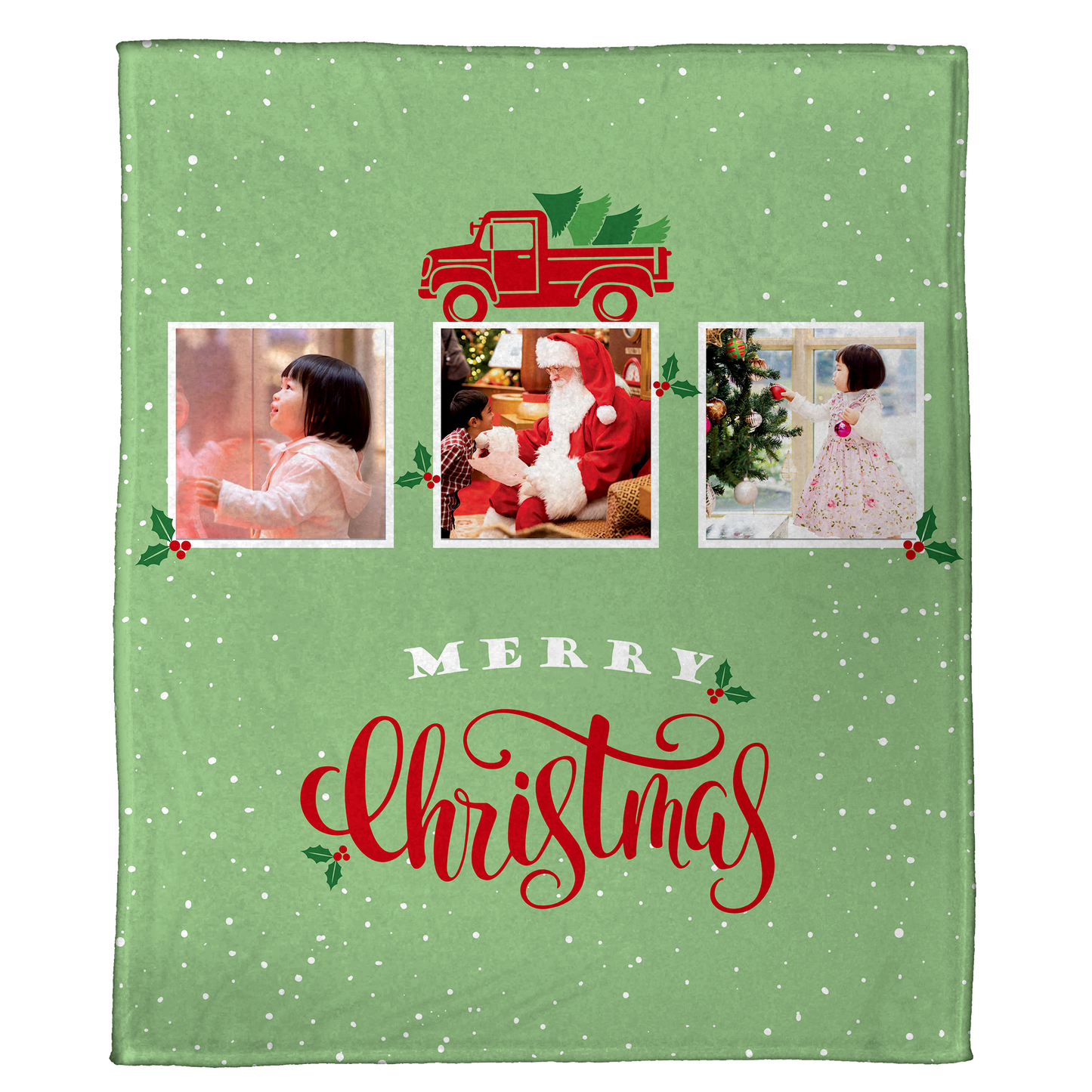 Farmhouse Christmas Trees: A Personalized Throw