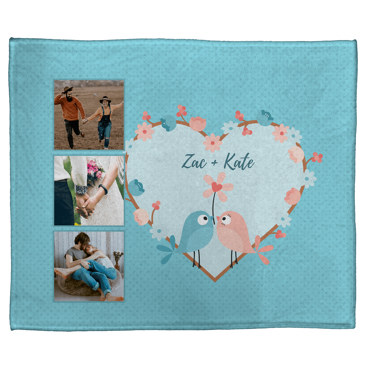 Love Birds: Plush Throw (50” x 60”)