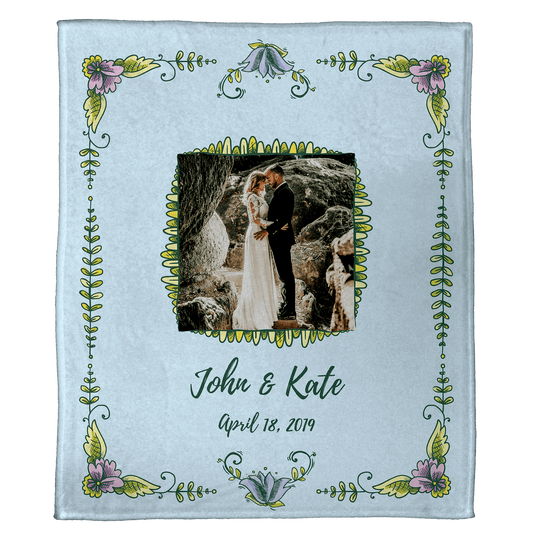 Floral Sketches: Plush Throw (50” x 60”)