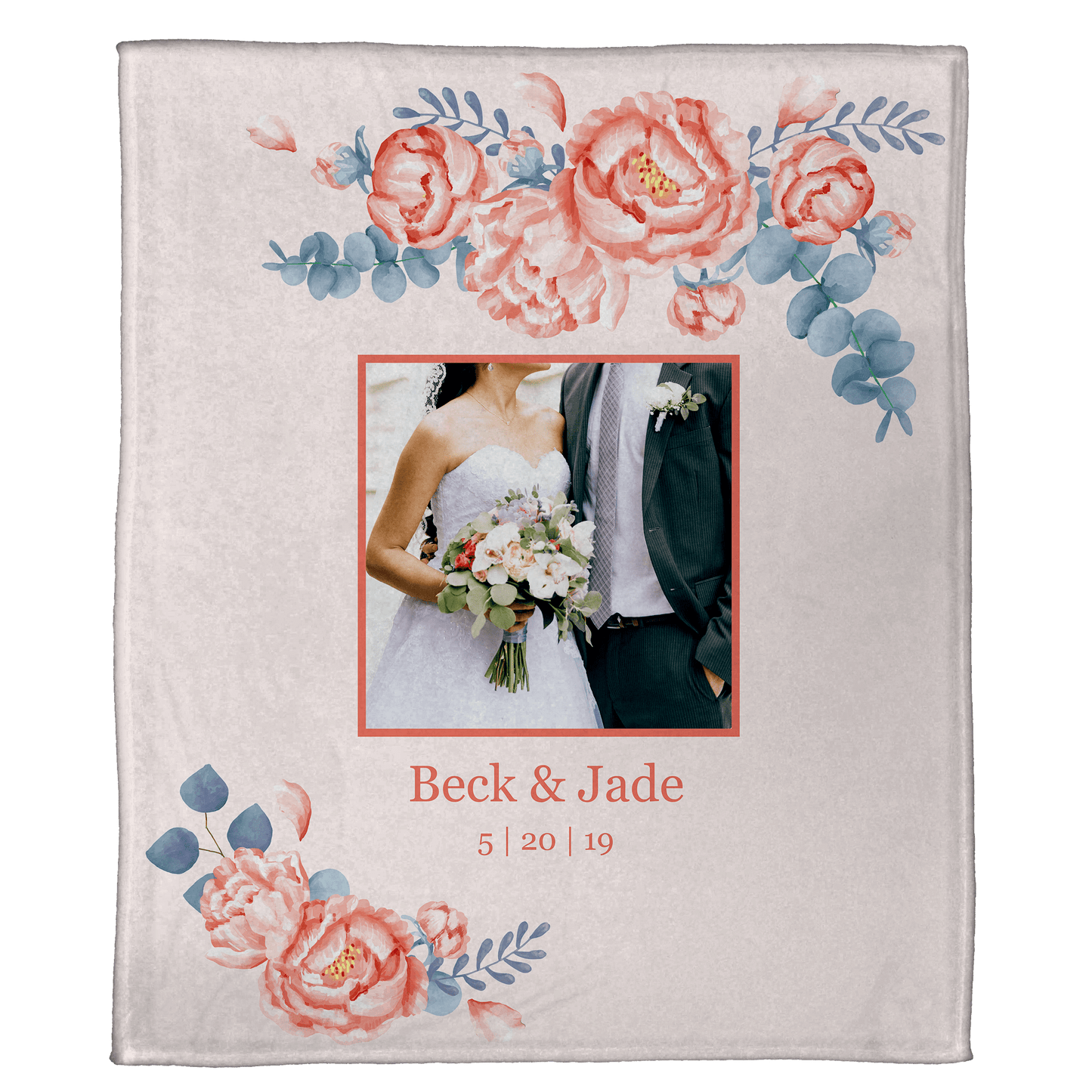 Peonies: Plush Throw (50” x 60”)