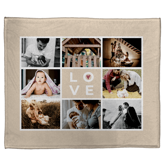 L O V E: Plush Throw (50” x 60”)