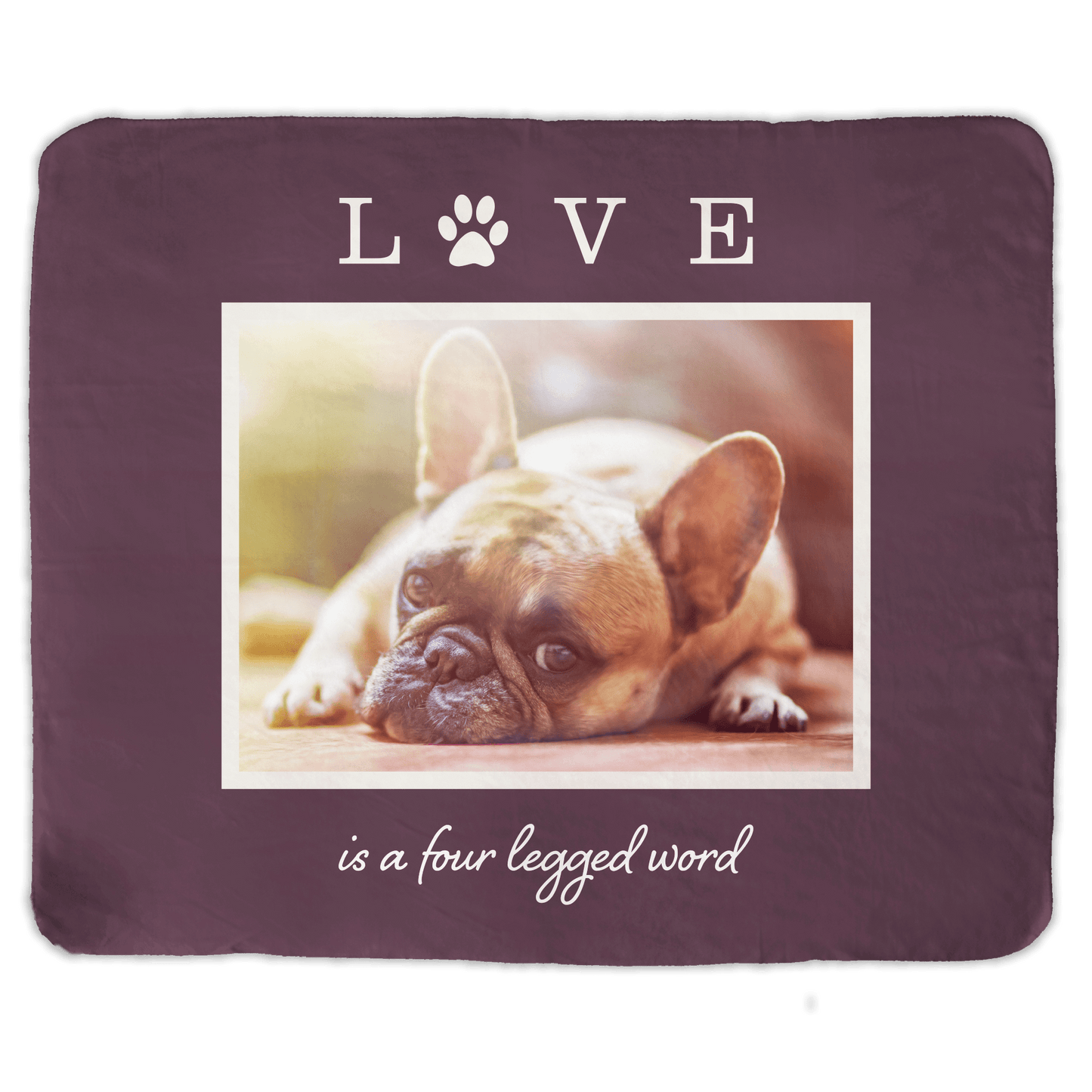 Love is Four-Legged Throw (50” x 60”)