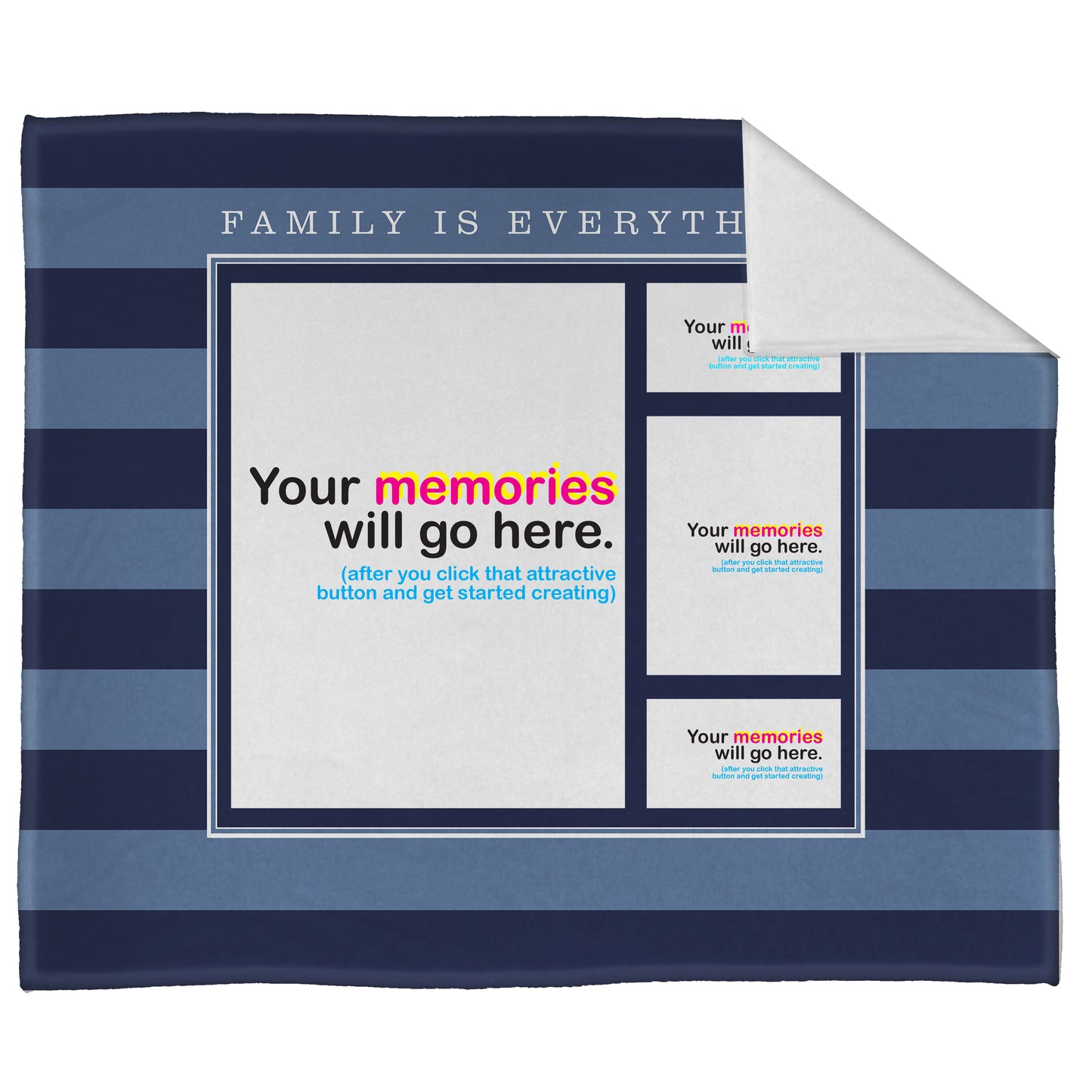 Family is Everything Plush Throw (50” x 60”)