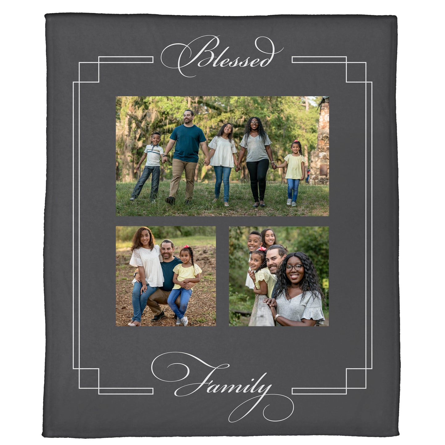 Blessed Family Plush Throw (50” x 60”)
