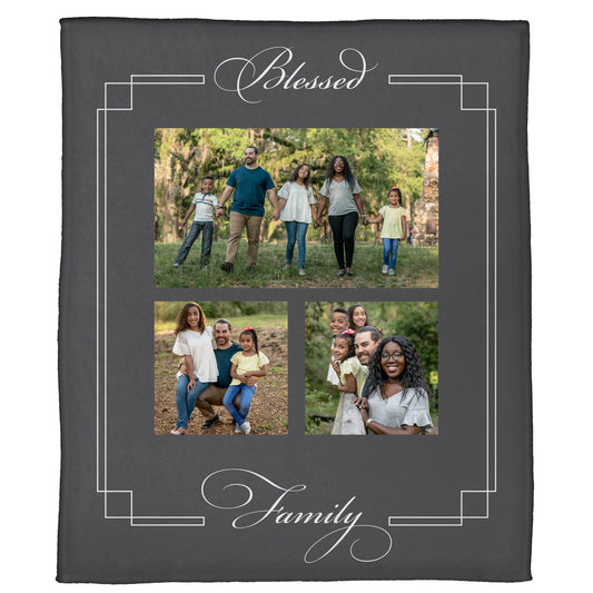 Blessed Family Plush Throw (50” x 60”)