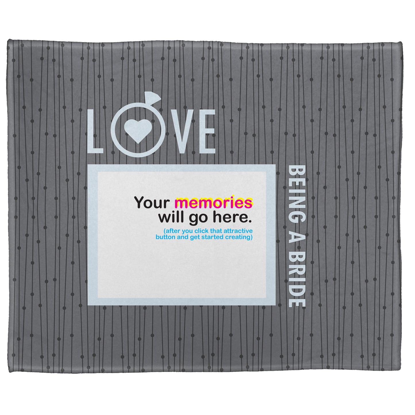 Love Being a Bride Plush Throw (50” x 60”)