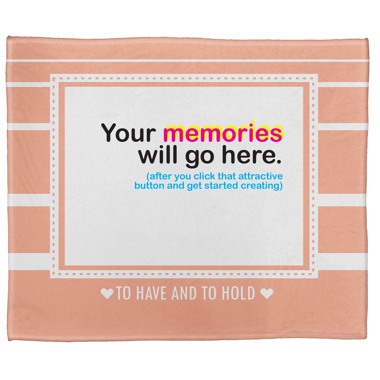 To Have And To Hold Plush Throw (50” x 60”)