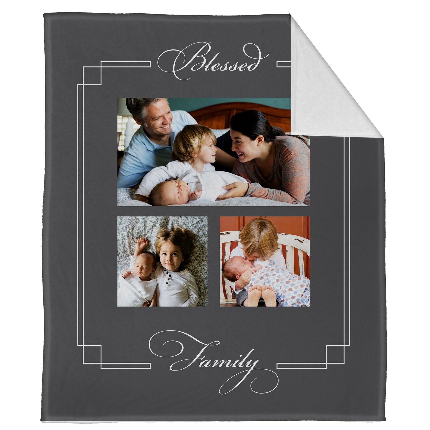 Blessed Family Plush Throw (50” x 60”)