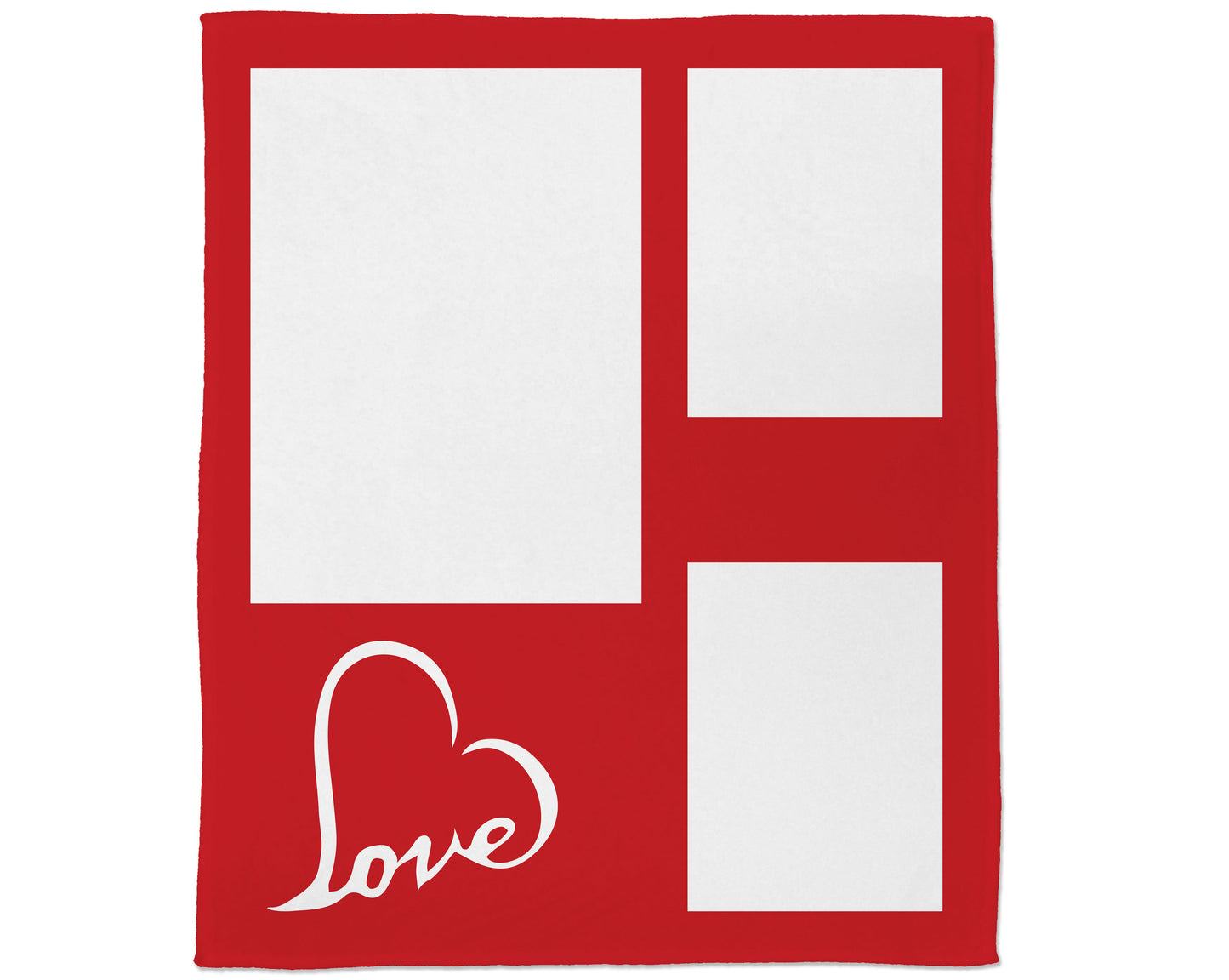 3 Photo Love Blanket