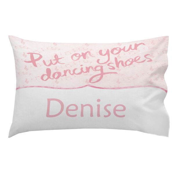 Monogrammed Dancing Shoes Pillowcase 30" x "20 Thumbnail