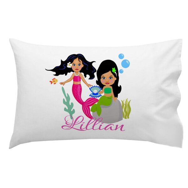 Monogrammed Mermaids Pillowcase 30" x "20 Thumbnail