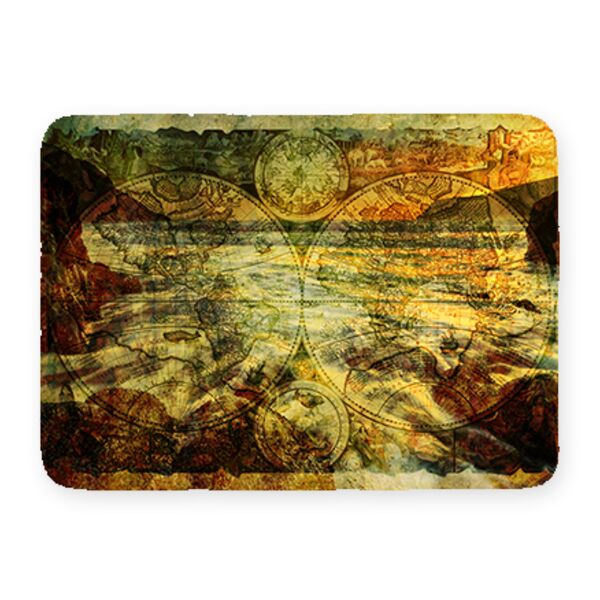 NEW!! Vintage World Map Kitchen Mat. 27" x 18" Thumbnail