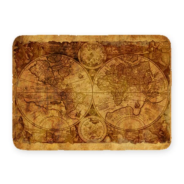 NEW!! Vintage World Map 2  Kitchen Mat. 27" x 18" Thumbnail