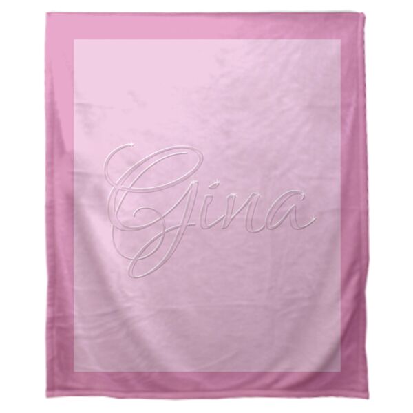 Personalized Baby (Girls) Classic Fleece Blanket - 30" x 40" Thumbnail
