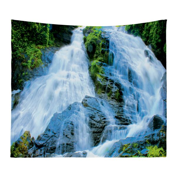 Personalized Photo Collage Waterfall Microfiber Wall Tapestry  - 60" x 50" Thumbnail