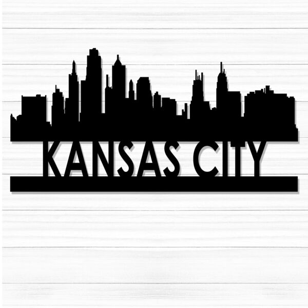 CityScape Metal Cutout 24" Wide -Kansas City Thumbnail