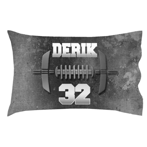 Personalized Football Pillow Case - Single Sided 30" x 20" Thumbnail
