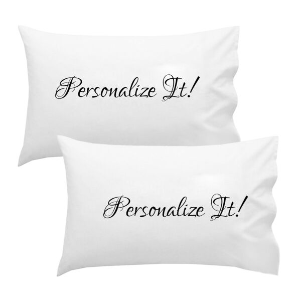 Pair of Personalized Photo Collage Standard Pillow Cases - Single Sided 30" x 20" Thumbnail