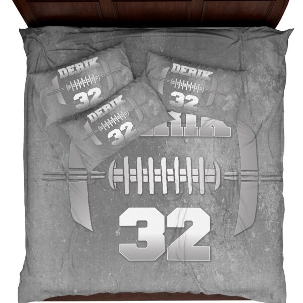 NEW!! Personalized Football Duvet Cover - King (Pillowcases sold Separately) Thumbnail