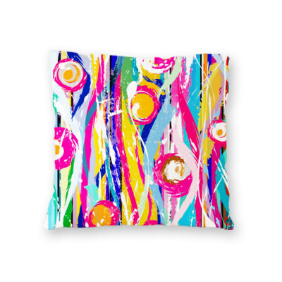 Grunge Circles & Splash - Throw Pilliow Thumbnail